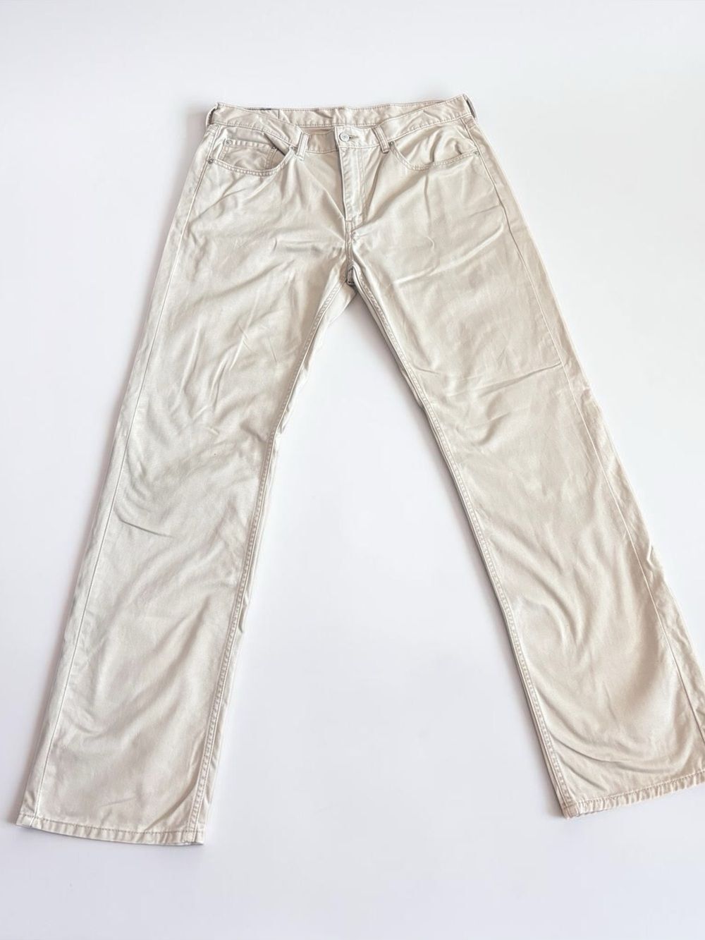 Levi's 559 Relaxed Straight Khaki Beige Jeans Men's 34x34